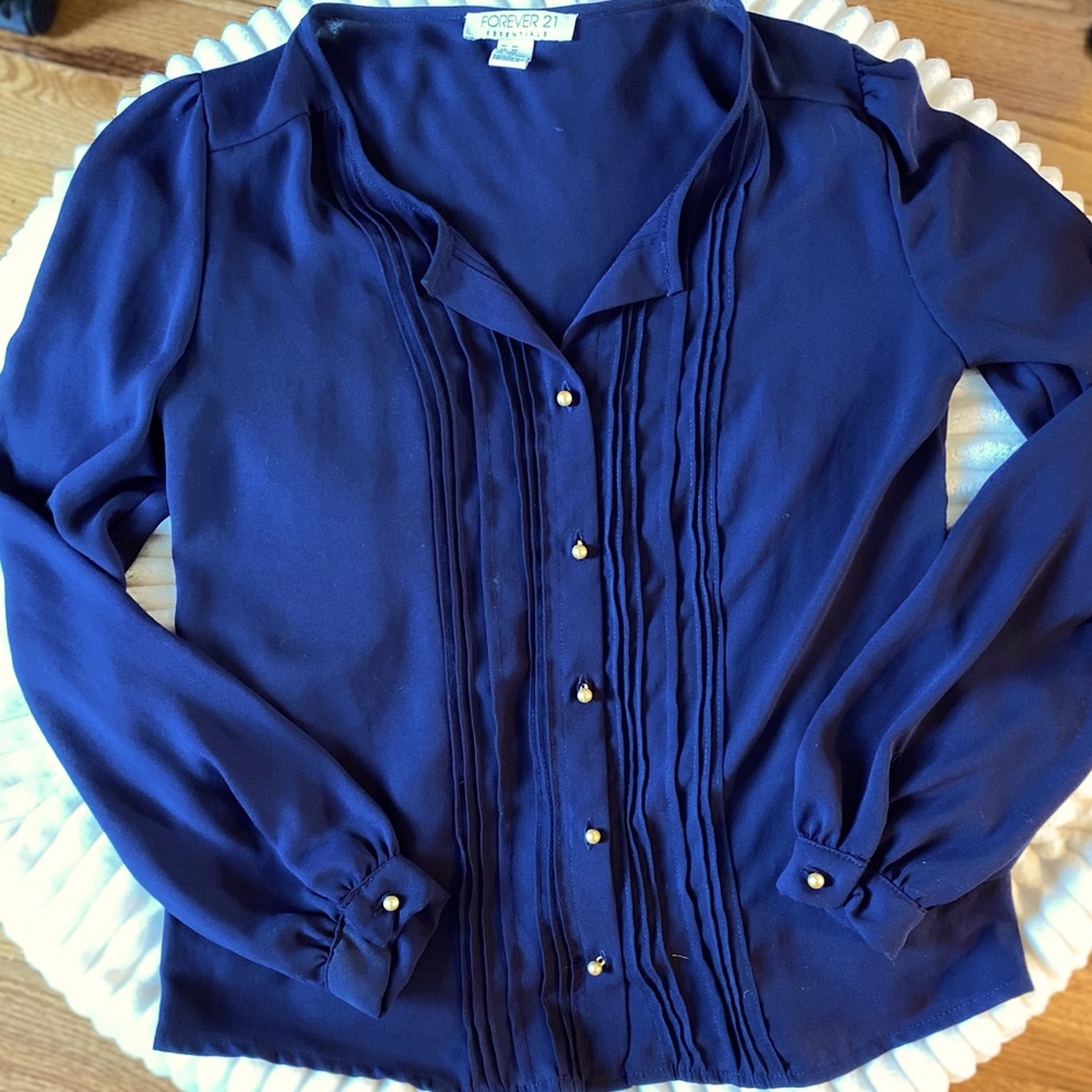 Navy blouse
